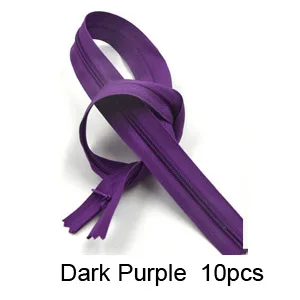 DG001- Dark Purple Класс AAA 3#20 шт закрытые невидимые молнии 28 см для подушки, платья, 60 см DIY Швейные наборы Аксессуары молнии 40 см - Цвет: DG001- Dark Purple