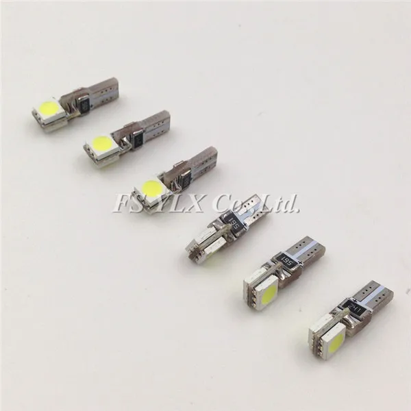 FSYLX Автомобильный светодиодный светильник 73 74 T5 2SMD 5050 canbus для приборной панели