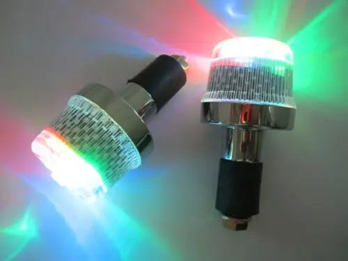 2 шт мотоцикл велосипед светодиодный мигающий Руль Ручка свет Декоративный