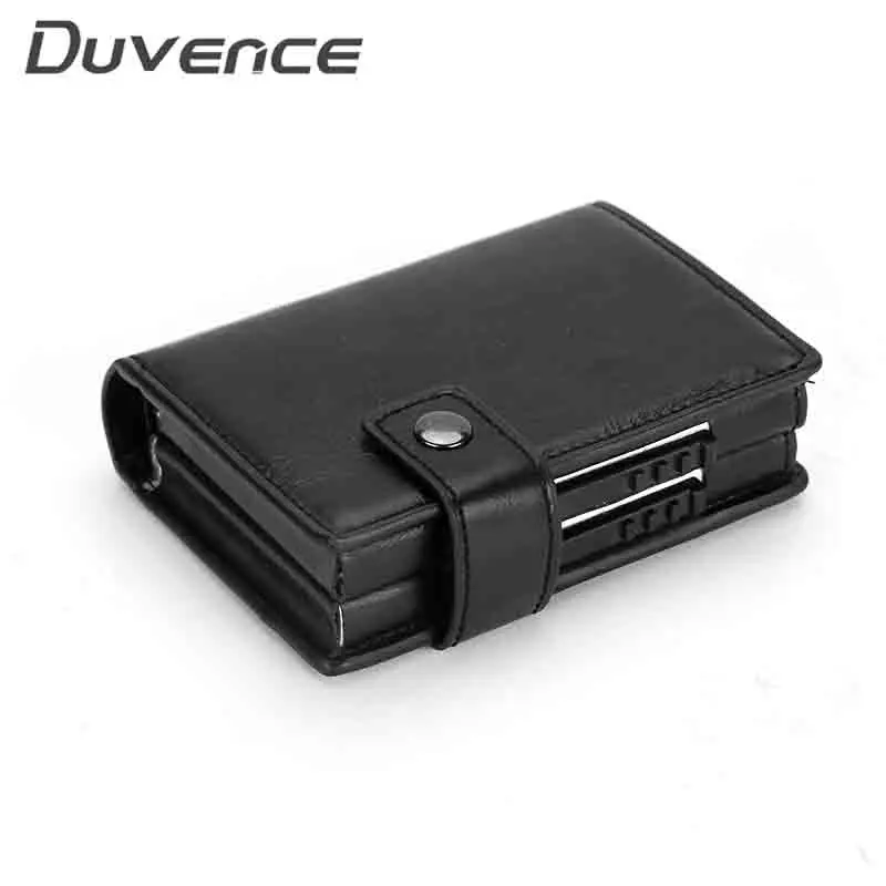 Duvence металлический держатель для карт чехол кредитных женщин и мужчин