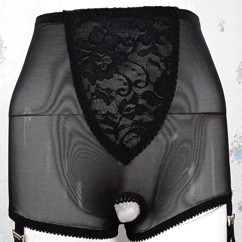 Для женщин с высокой талией трусики подвязками кружевным плетением нижнее белье