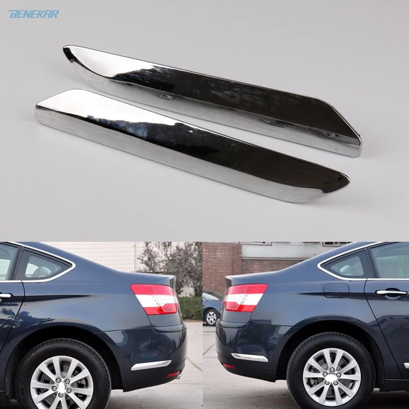 Задний бампер Benekar хромированная Серебряная Декоративная полоса для Citroen C5 2008