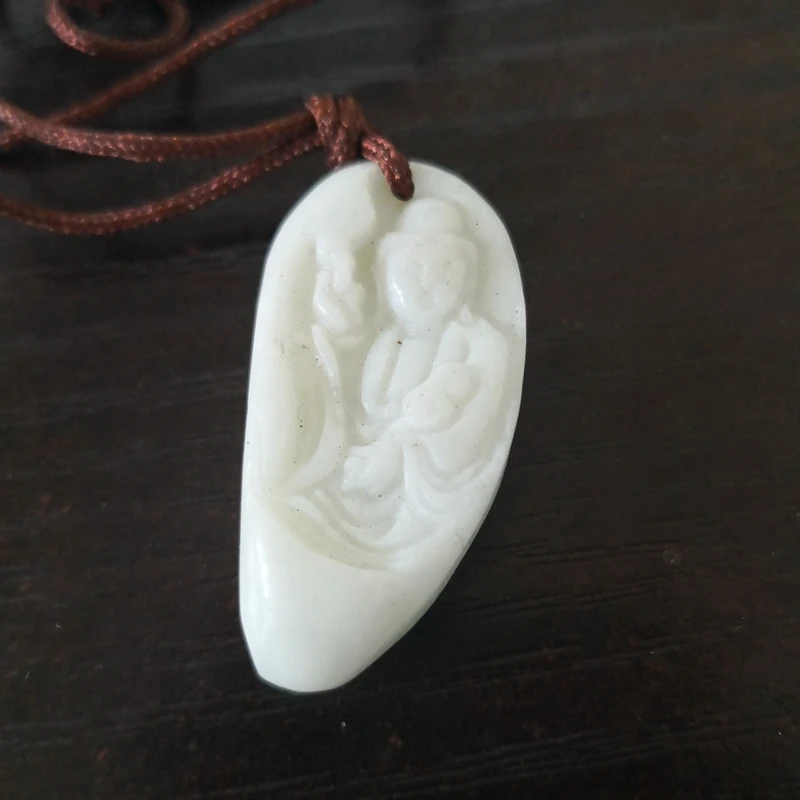 Lantian Chalcedony Mother Buddha Amulet Pendant NO. 300 | Украшения и аксессуары