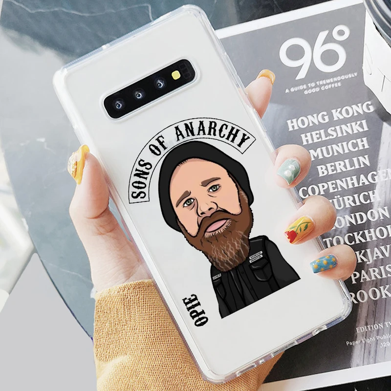 Мягкий прозрачный чехол для телефона с изображением американского ТВ сынов