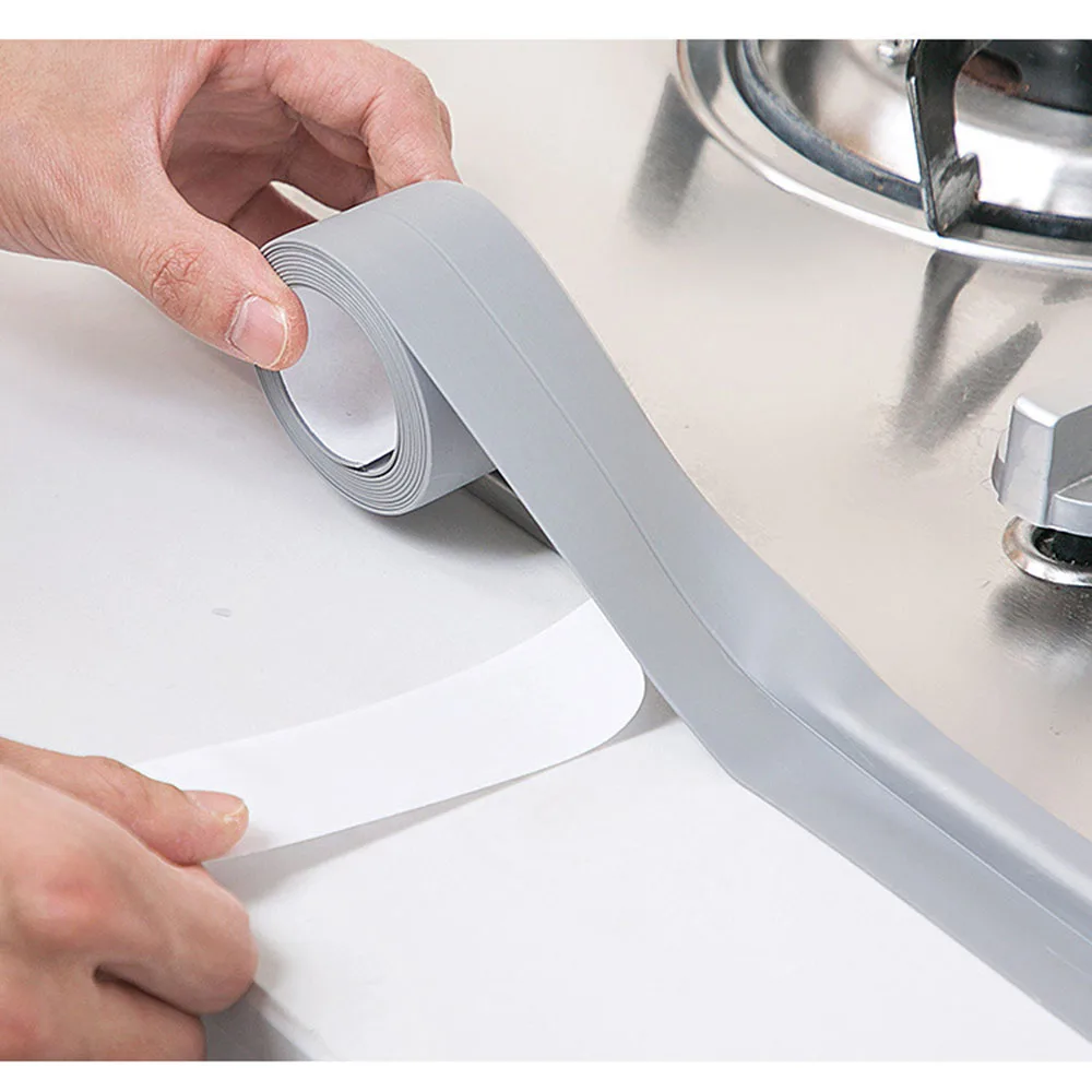 2020 уплотнительная лента для ванной и душа белая ПВХ самоклеящаяся