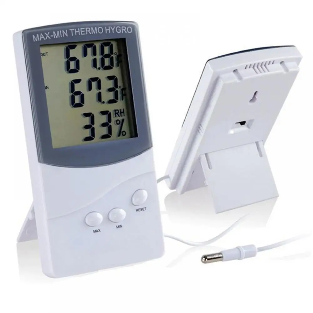 

TA318 Digital LCD Thermometer Electronic Hygrometer Humidity Temperature Meter Indoor Outdoor Weather Station Sensor