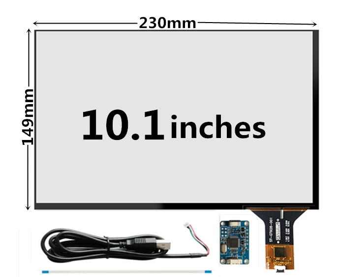 10.1 Inch 230mm*149mm Raspberry Pi High Compatibility Universal Navigation Capacitive Digitizer Touch Screen Panel Glass