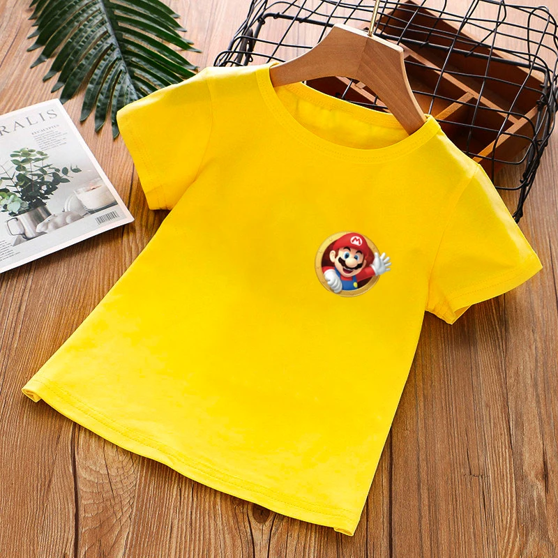 

Harajuku Classic Game Super Mario Kid Boys & Girls T-Shirt Super Smash Bros T-Shirt Hip Hop T-Shirt Street Wear