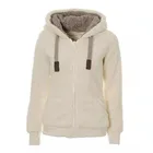 Зимний флисовый свитер, пушистый толстый теплый кардиган с капюшоном на молнии, Женское зимнее пальто, Шерстяные Топы, кардиган, свитеры