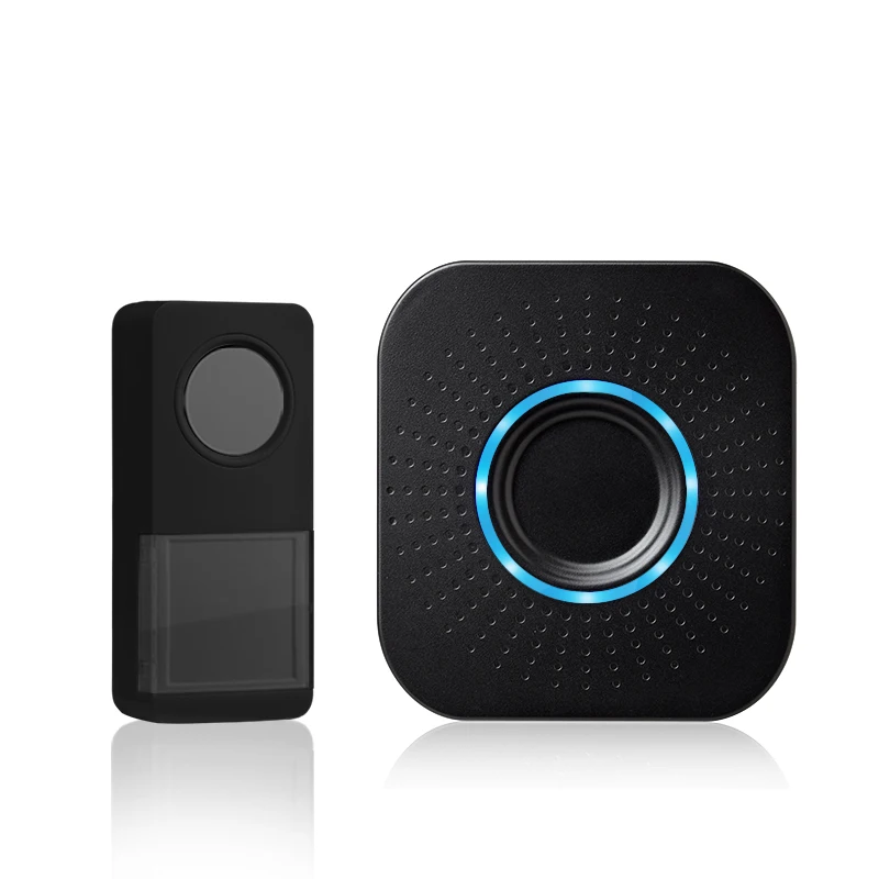 

Blue LED Smart Wireless Doorbell Waterproof Door Chime 300M Long Distance Transmission Doorbell 25-85 db Home Smart Accessories