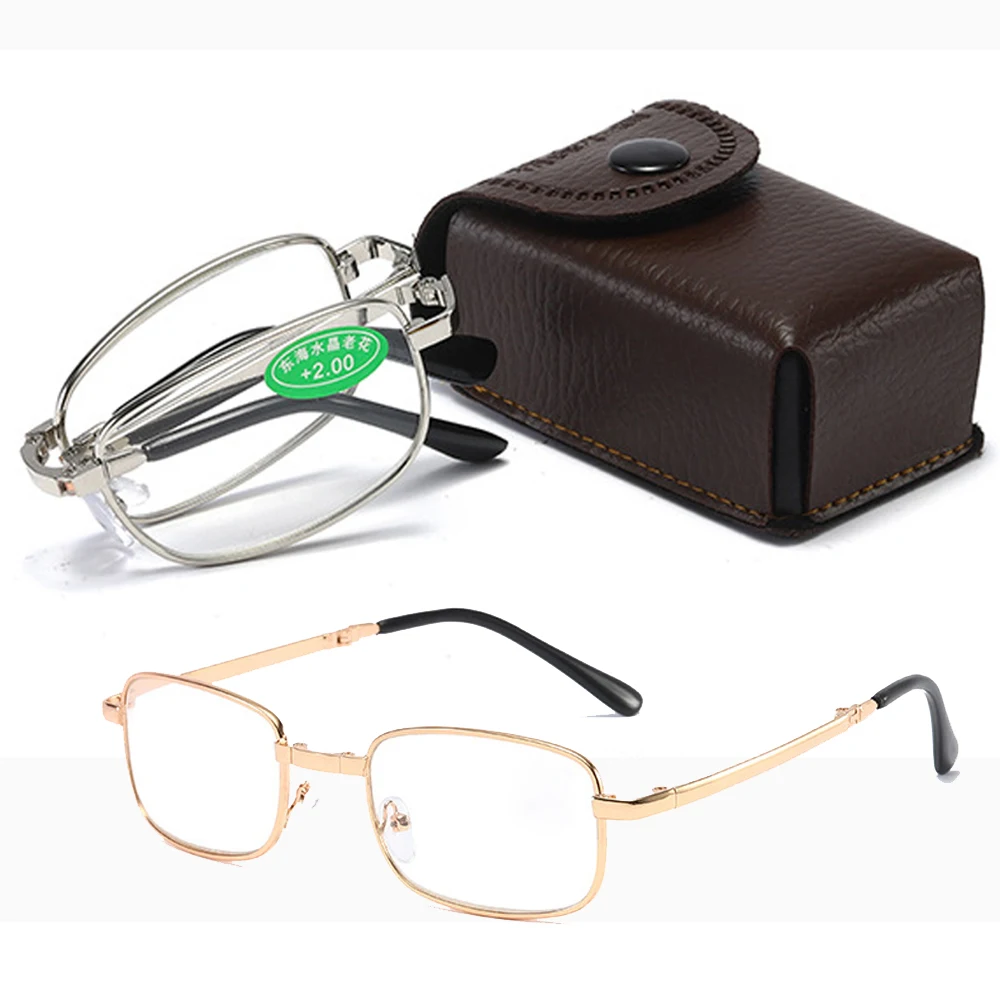 Стекло для чтения с кристаллами высокого разрешения складное удобное мужчин и