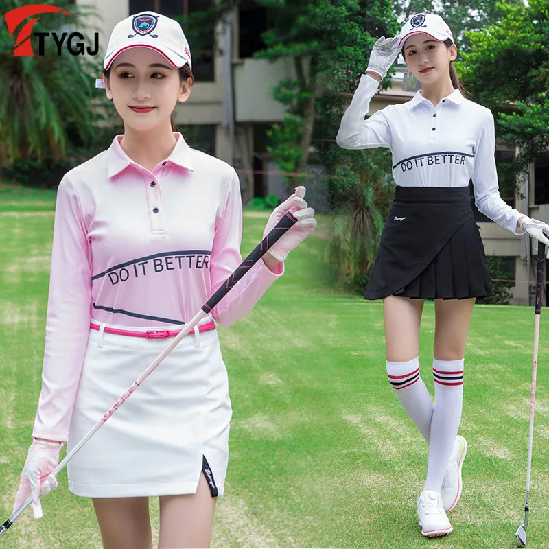 New golf apparel, fall Gower fashion and comfortable ladies tops, long-sleeved T-shirts