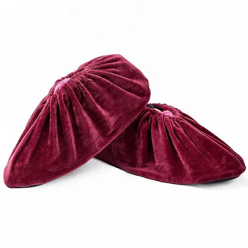 Скидка 1 пара утолщенных многоразовых эластичных чехлов для обуви домашние