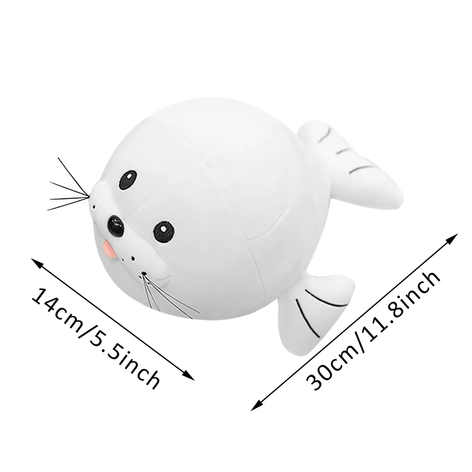 

Realistic Seal Dolls Handmade Realistic Character Toy Plush Stuffed Animals Accompanying Sleep Pillow Lunch Break Pillow