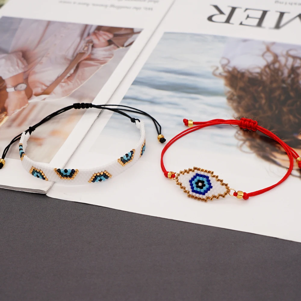

YASTYT Miyuki Bracelet for Girl Turkish Evil Eye Bracelets Lucky Eye Pulsera Femme 2021 Beads Jewelry Women Gift For Friends