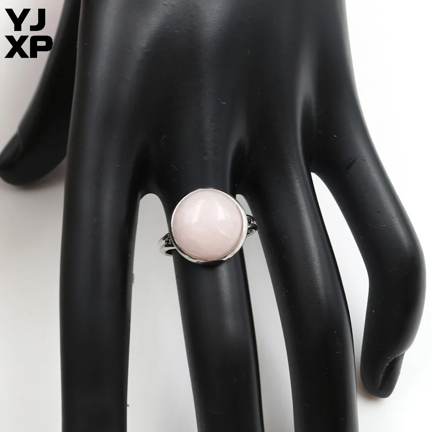 Кольцо с Кольца для мужчин и женщин бусинами черного агата в форме хлеба