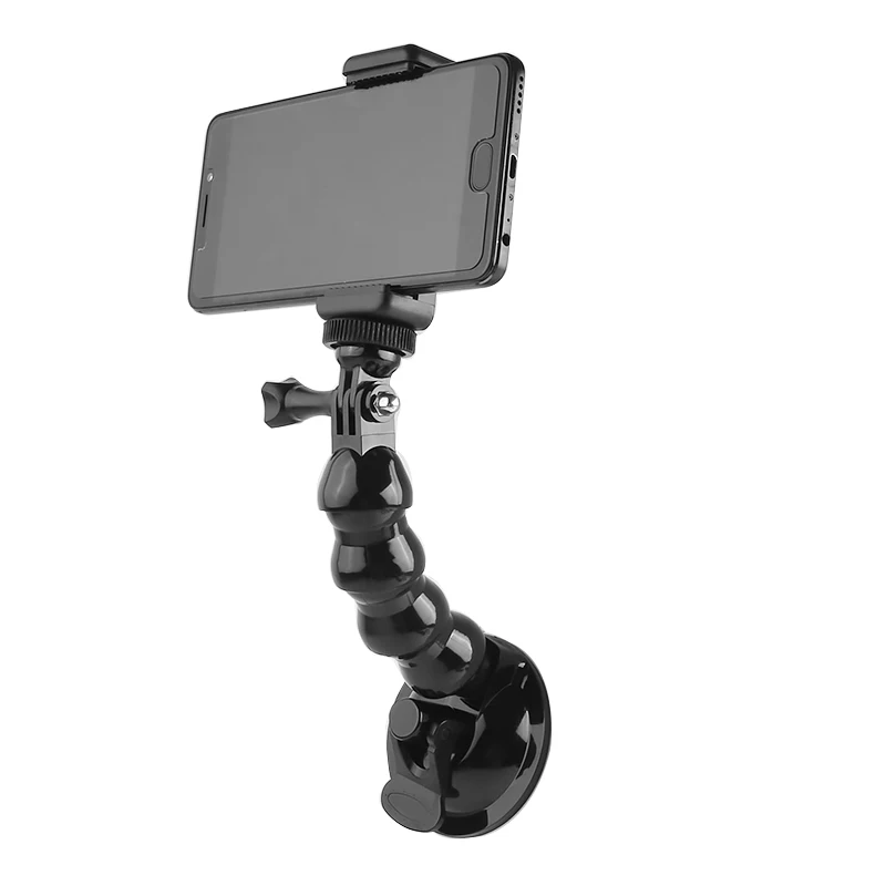 

Автомобильный адаптер на присоске, крепление на стекло для Gopro Hero 5/6/7/8/9/10, черный для Xiao Mi Yi, для DJI OSMO Action, для телефона
