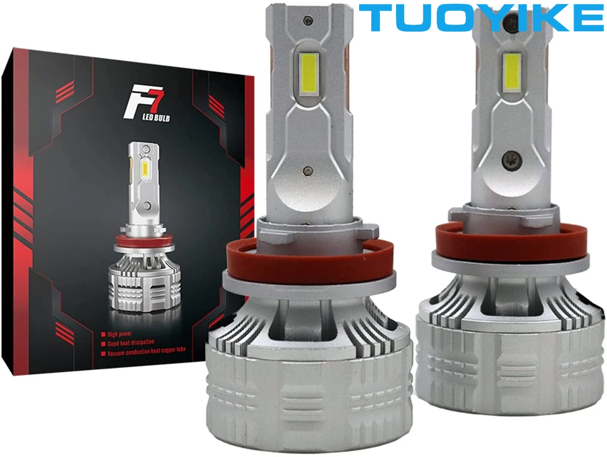 

F7 130W H7 H4 Canbus LED Lamp High Power LED Headlight Bulb H7 H4 H8 H11 9005 HB3 HB4 6500K Turbo Fan 7535 LED Lamp For Car 2PCS
