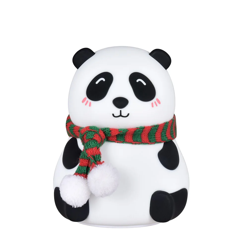

Silicone Night Light LED Touch Sensor Panda Lamp For Baby Kids Children Nursery 7 Colors USB Rechargeable Beside Bedroom Decor