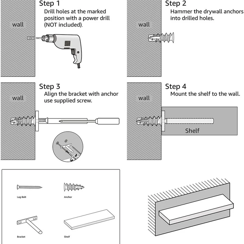 Деревянные полки для дома декоративные настенные держатели-витрины органайзер