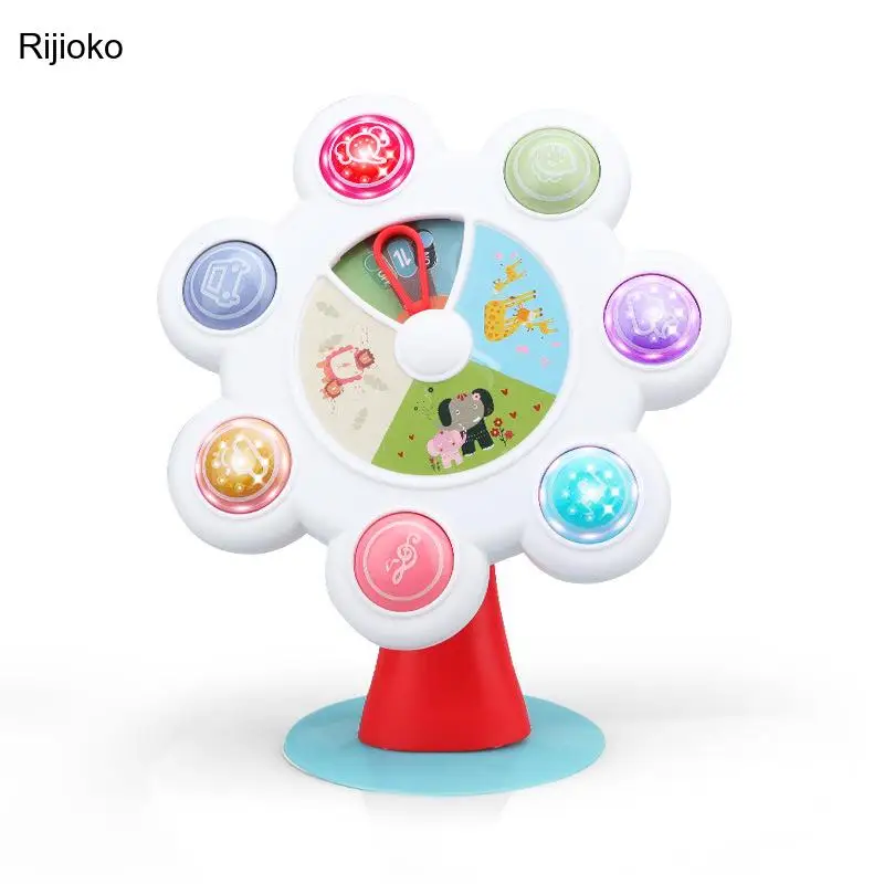 

Baby Sucker Toy Musical Rotating Ferris Wheel Rattle Infant Electric Flash Hand Bell Windmill Chair Stroller Toy for Baby
