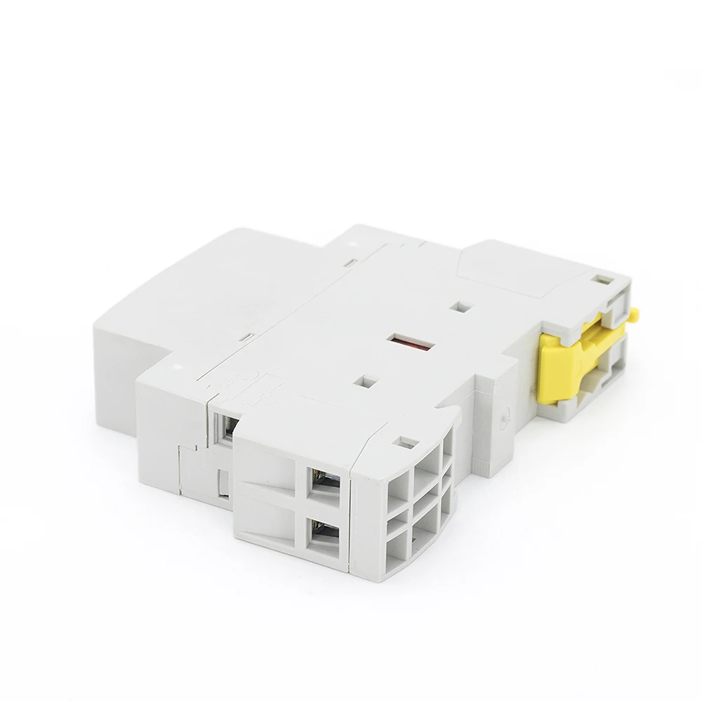 

2P 220V/230V 50/60HZ 25A 2NO Din rail Household AC Modular contactor with Manual Control Switch