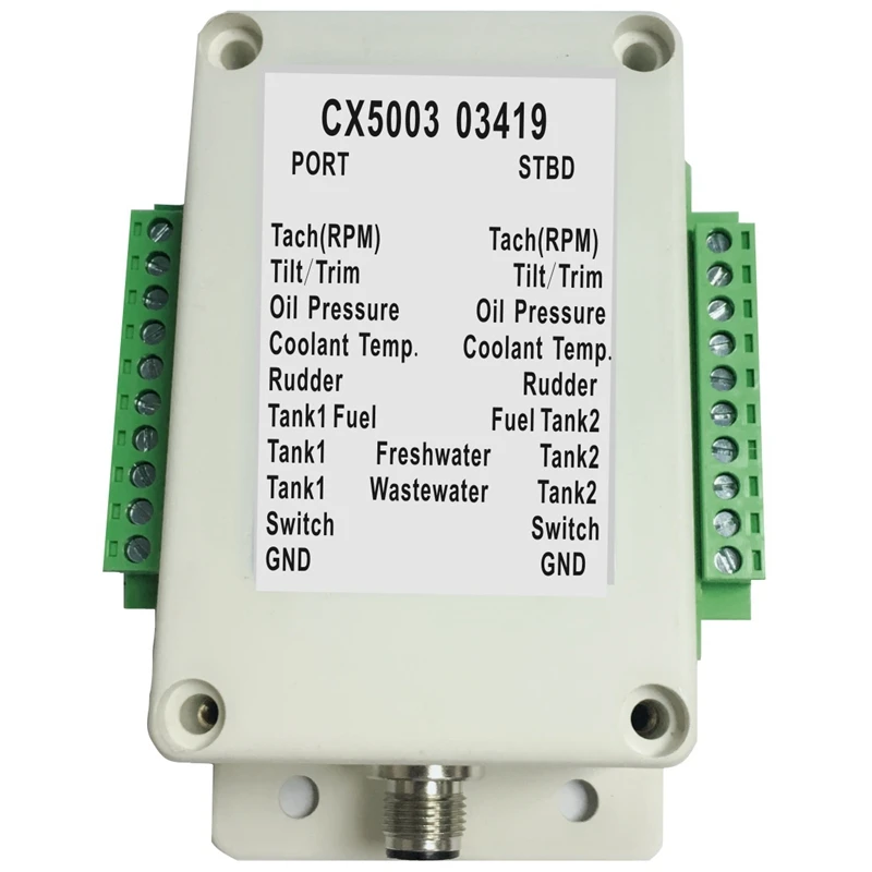 

Dual Channel NMEA2000 Multifunction Converter 932V DC Waterproof Converter Box Convert Sensor Singal CX5003