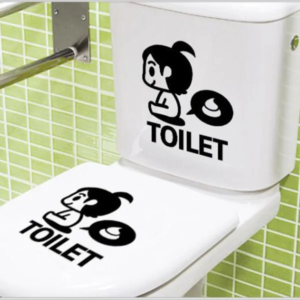 Домашний декор для гостиной черно белая виниловая наклейка ванной комнаты