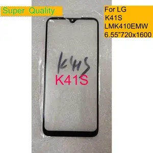 10 шт.лот для LG K41S LMK410EMW LM-K410EMW сенсорный экран передняя стеклянная панель передняя внешняя стеклянная линза для LG K41S ЖК-стекло с OCA