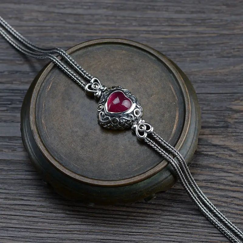 Женские браслеты цепочки из натуральной 925 пробы с серебряной оплеткой