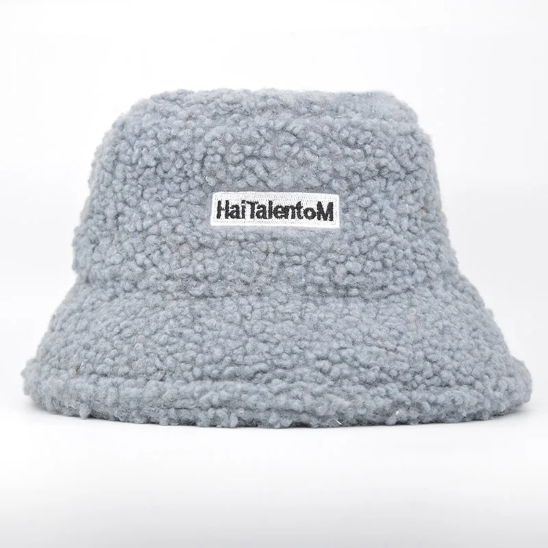 

Winter Warm Windproof UnisexFloppy Wide Brim Fluffy Faux Fur Bucket Fisherman Hat Teddy Style for Women Costume Dress Up Caps