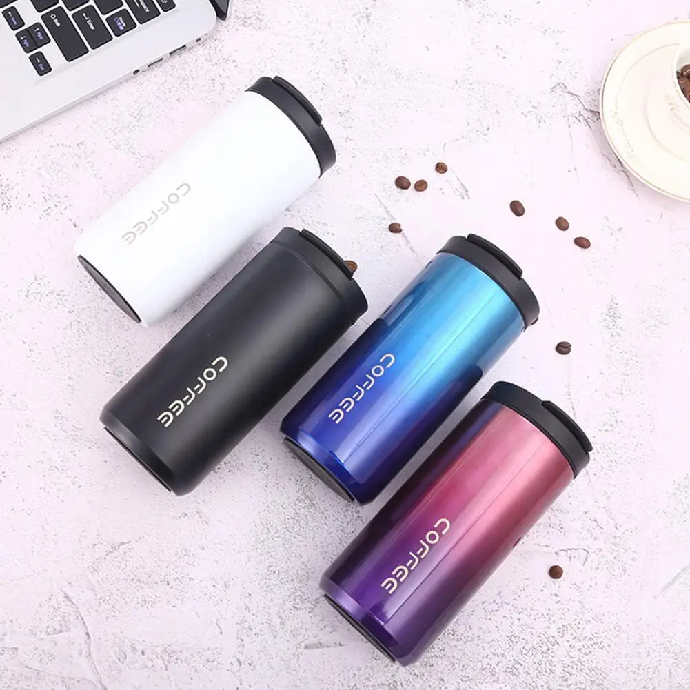 

450ml Portab Steel Mug Water Bottle Vacuum Leak-proof Cup Mug Thermal Mug Flask Tea Coffee I0Y7