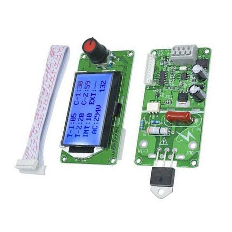 

Digital LCD Double Pulse Encoder Spot Welder Welding Machine Time Control Weld Module Board Electronic Controller