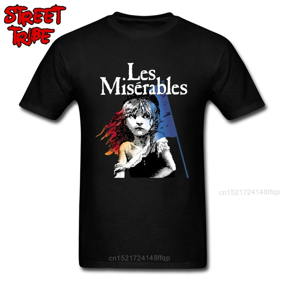 Tops Tees Les Miserables Student T Shirts Character Print Tee Shirt Men Hip Hop Tshirt Women Fashion T-shirts Custom Company
