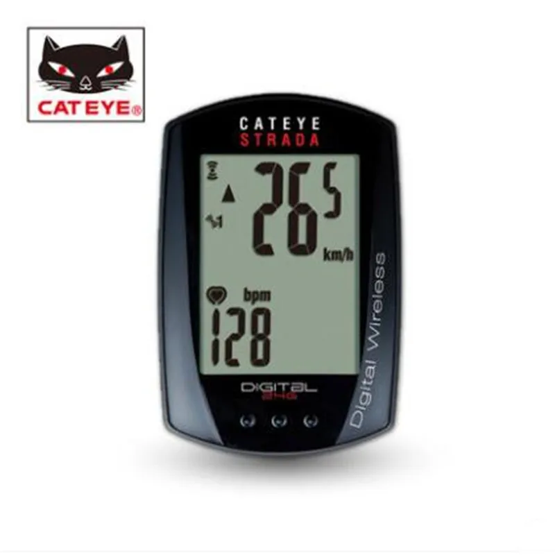 CATEYE CC-RD420DW беспроводной пульсометр велосипед MTB хронограф компьютер велосипед аксессуары - Цвет: Черный