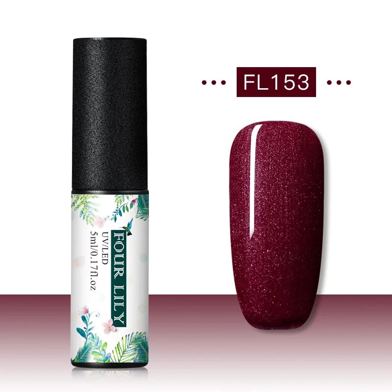 CS06924 Четыре лилии Гель-лак набор УФ Vernis Полупостоянный праймер верхнее покрытие 5 мл цветной гель для ногтей лак Nagellak Soak Off лак - Цвет: CS06924
