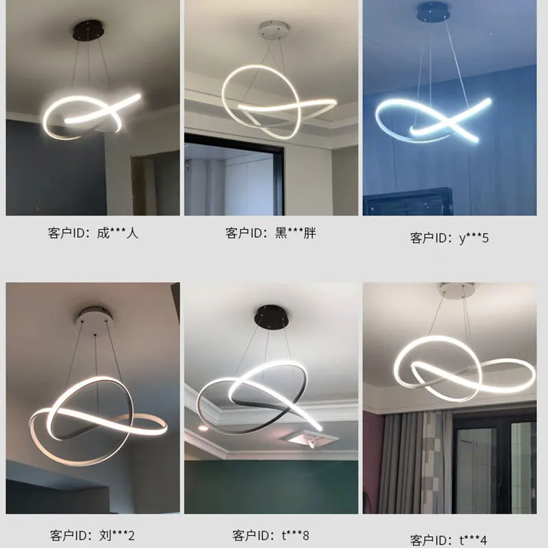 

Hot Modern Pendant Light Led Hanging Lamp Gold frame 110V 220V Pendant Lamp for Dining room Kitchen Living Bedroom Luminaires