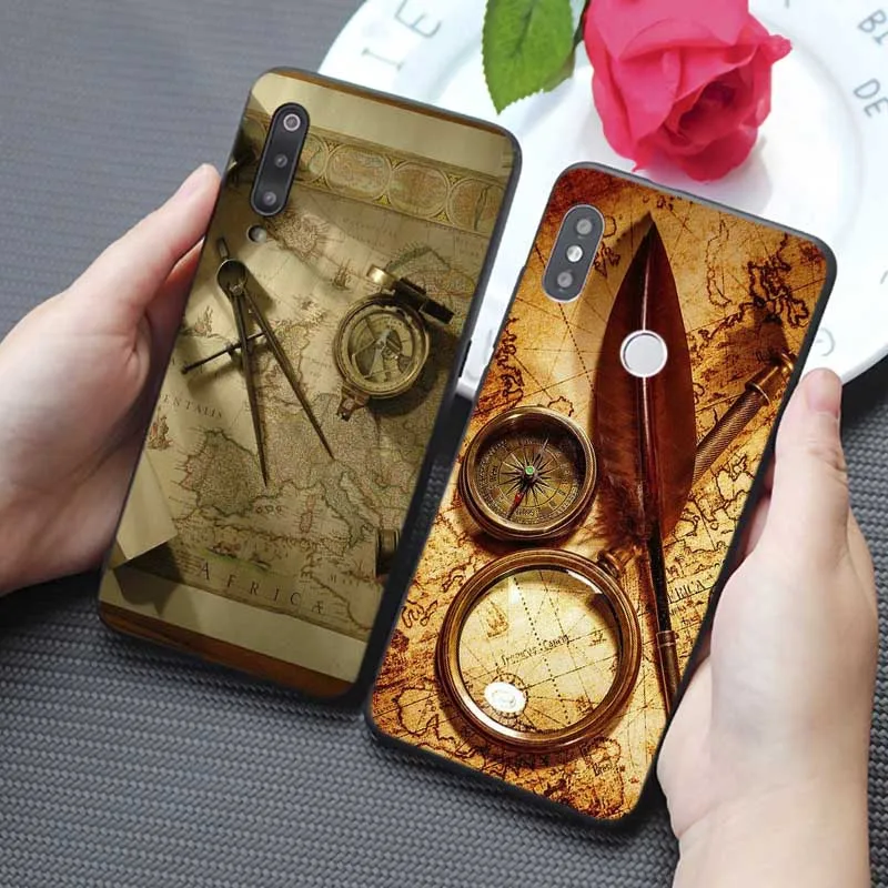 Чехол для телефона samsung galaxy a50 a70 a30 a40 a20 s8 s9 s10 plus Мягкий силиконовый чехол карта