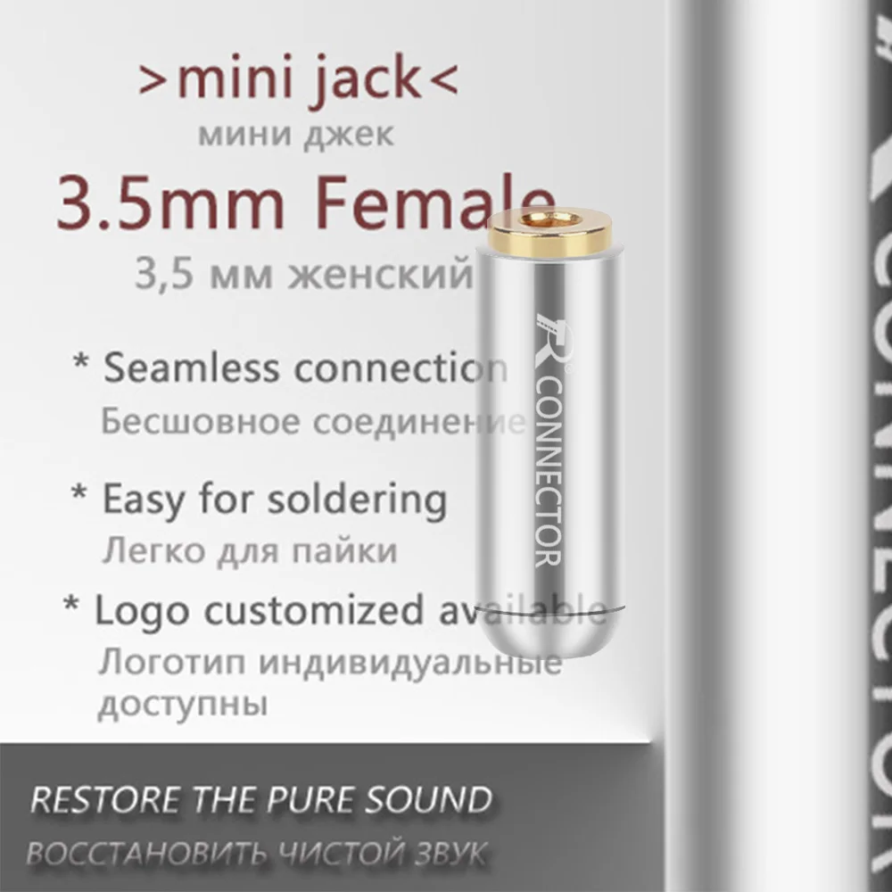 100 шт. 4 полюсный стерео мини разъем 3 5 мм алюминиевый корпус гнездо аудиоразъем