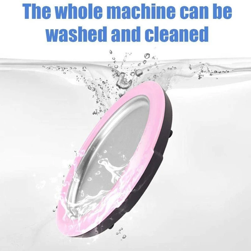 

Rolled Ice Cream Maker - Instant Ice Cream Maker Pan with 2 Spatulas, Round Sweet Spot Ice Cream Maker for Kids Pink