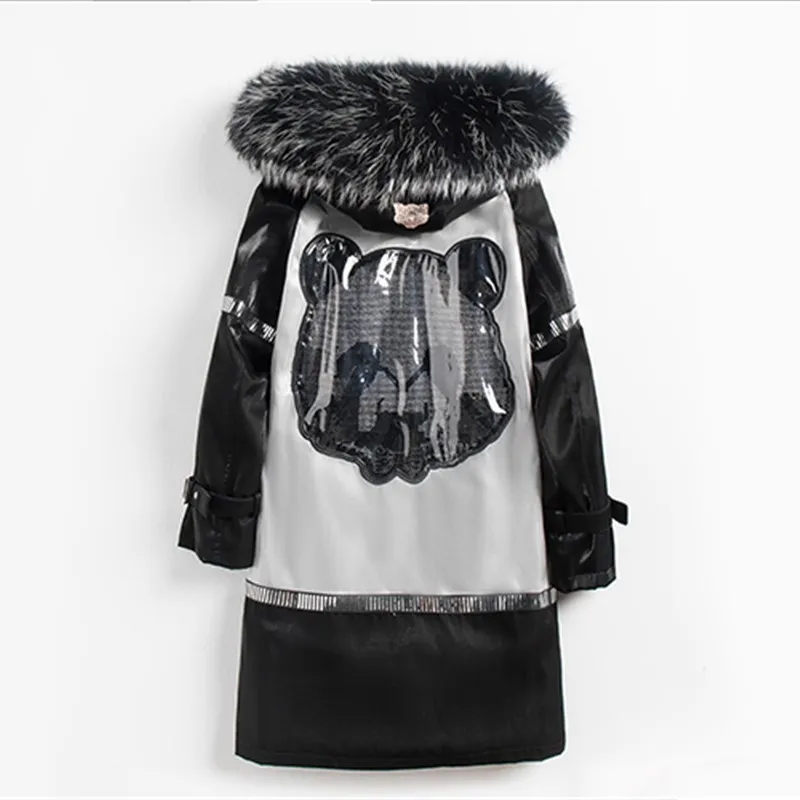 Зима 2020 плотные волосы енота светодиодная выдра пузырь из кроличьего меха панда