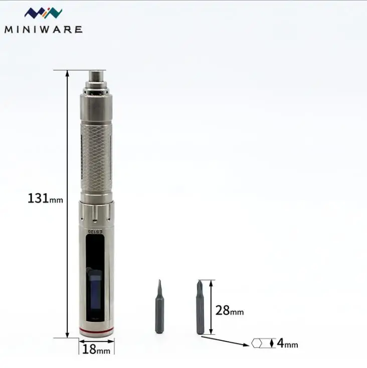 

Miniware ES120 Plus Mini Precision Cordless Electric Screwdriver Smart Motion Control Power Screwdriver 16pcs 4mm Hex Bits