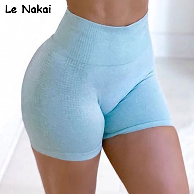 Женские бесшовные шорты для йоги с высокой талией подходят езды на велосипеде