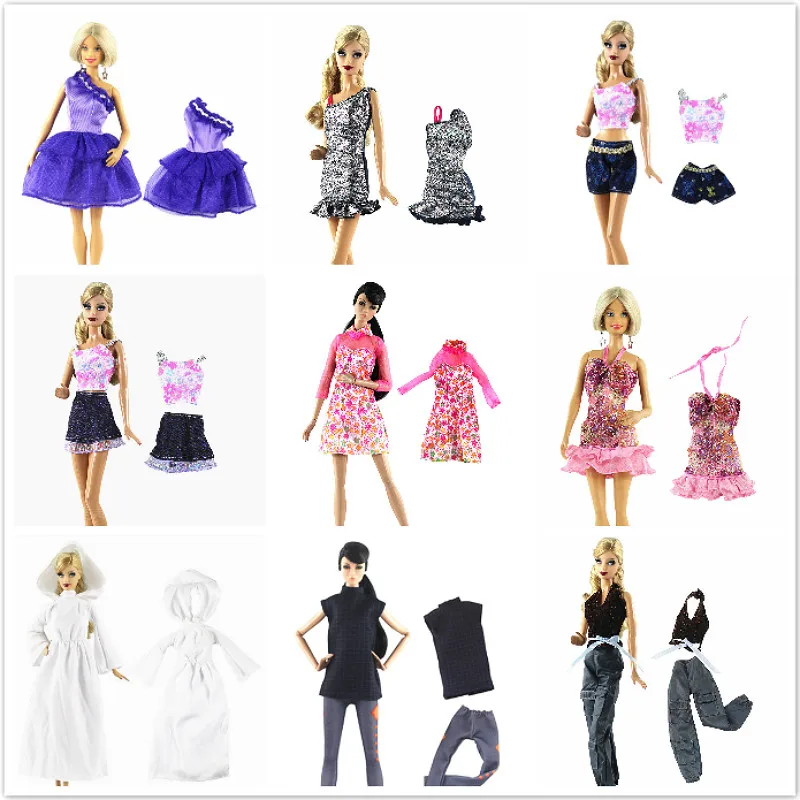 1 шт. джинсовая юбка в клетку для кукол|Куклы| |