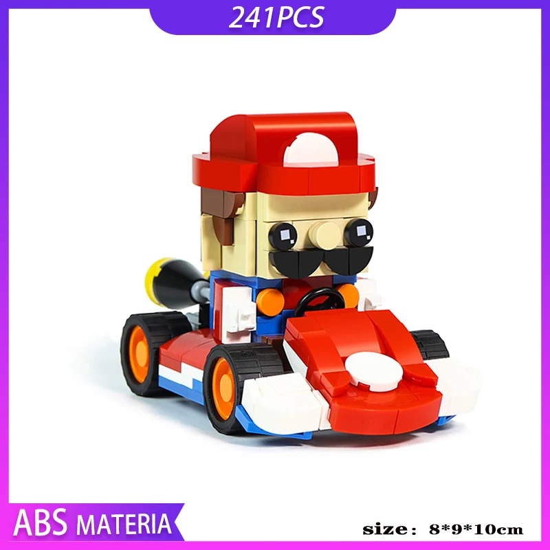 

MOC Car Model DIY Building Blocks Super Mini Kart Figure Collection 241pcs MOC Bricks Kids Educational Toys Children Gifts
