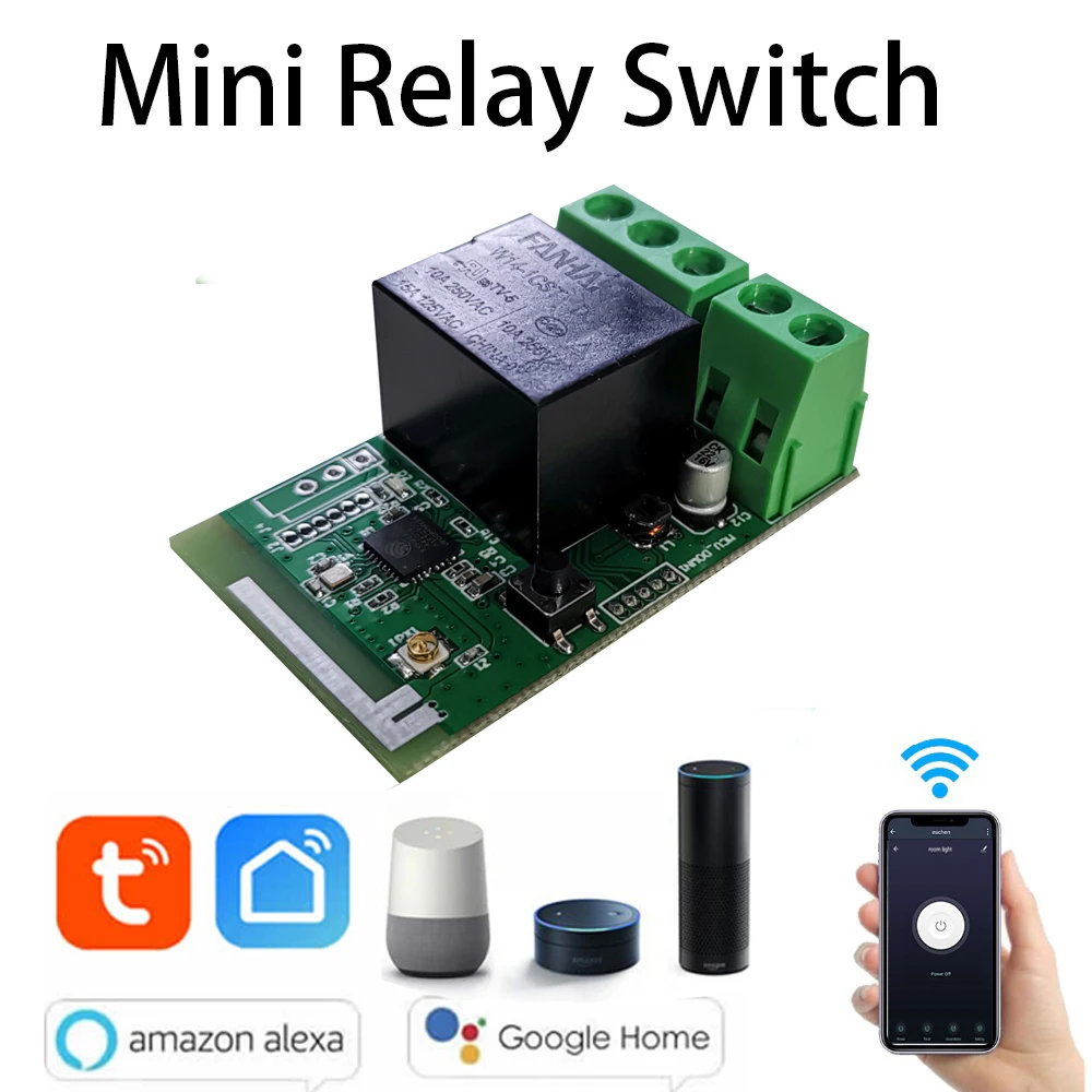 Беспроводной релейный модуль Tuya Smart life 1 канал 12 В Wi Fi переключатель дистанционное
