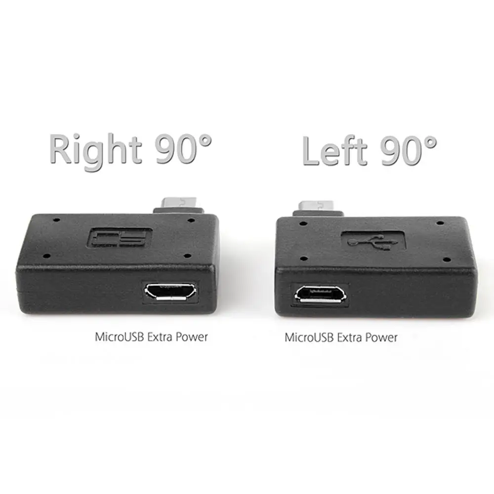 Переходник Micro USB OTG 90 градусов для Fire Stick TV Snes mini Classic Nes Mini с блоком питания левый и