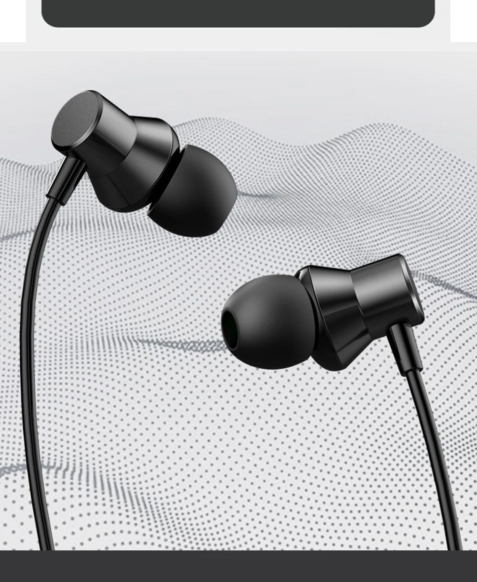 Проводные наушники вкладыши Lenovo HF130 звук тяжелый сабвуфер стерео разъем 3 5 мм