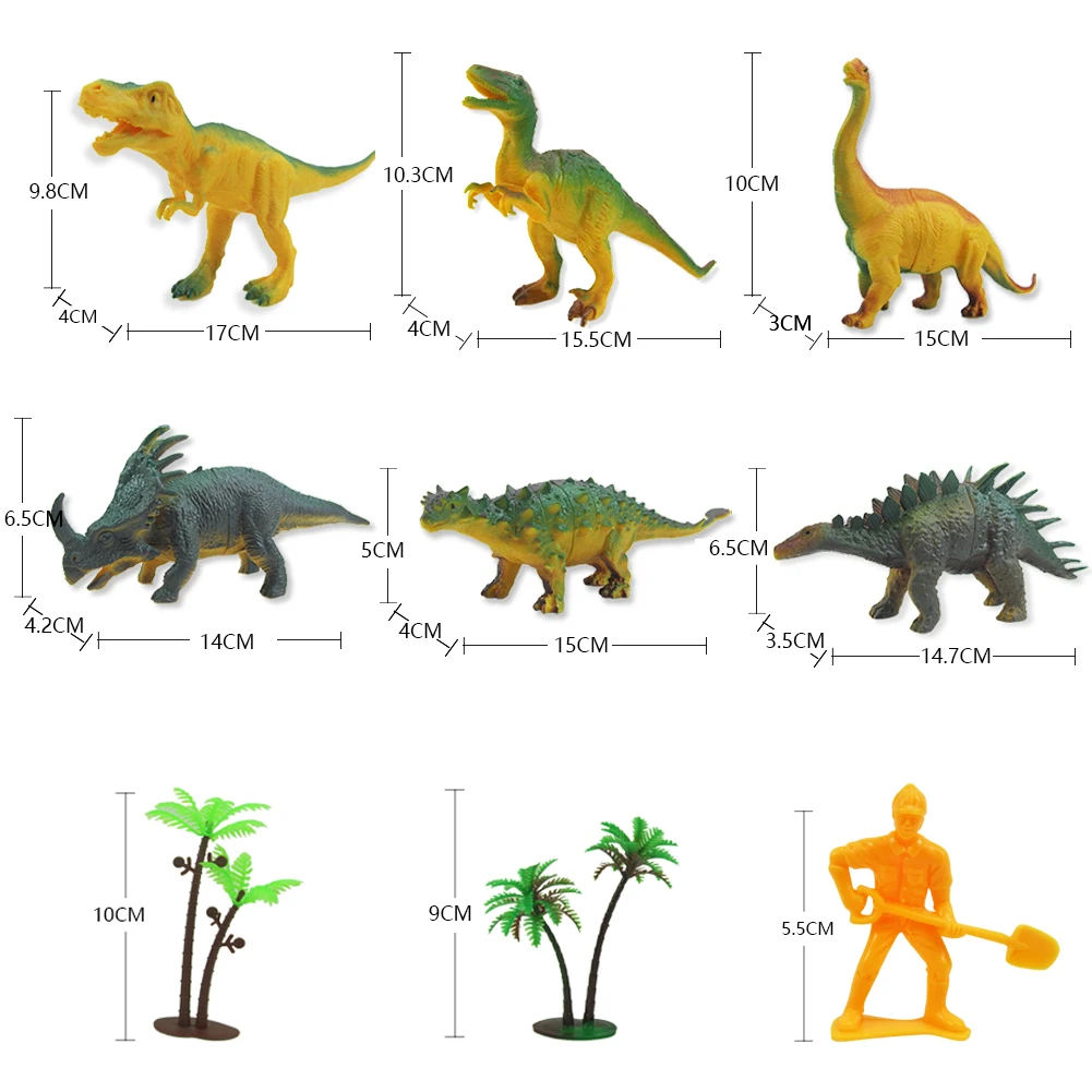 

Mini Dinosaur Model Jurassic Animals Jungle Set Dinosaur World Pattern Pad Carpet Educational Toys For Kids Play Mat