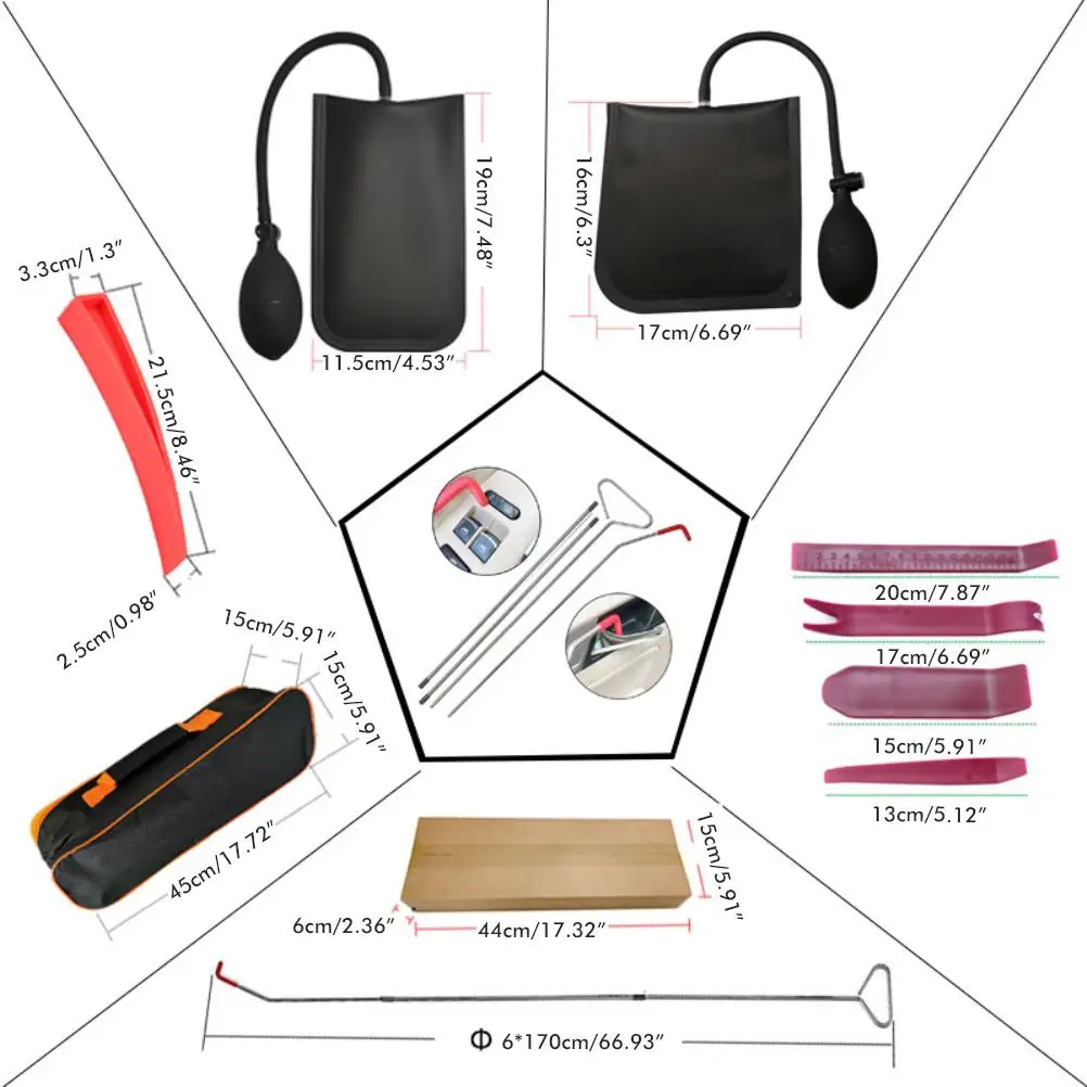 Автомобильный аварийный набор инструментов автомобильный комплект с длинным